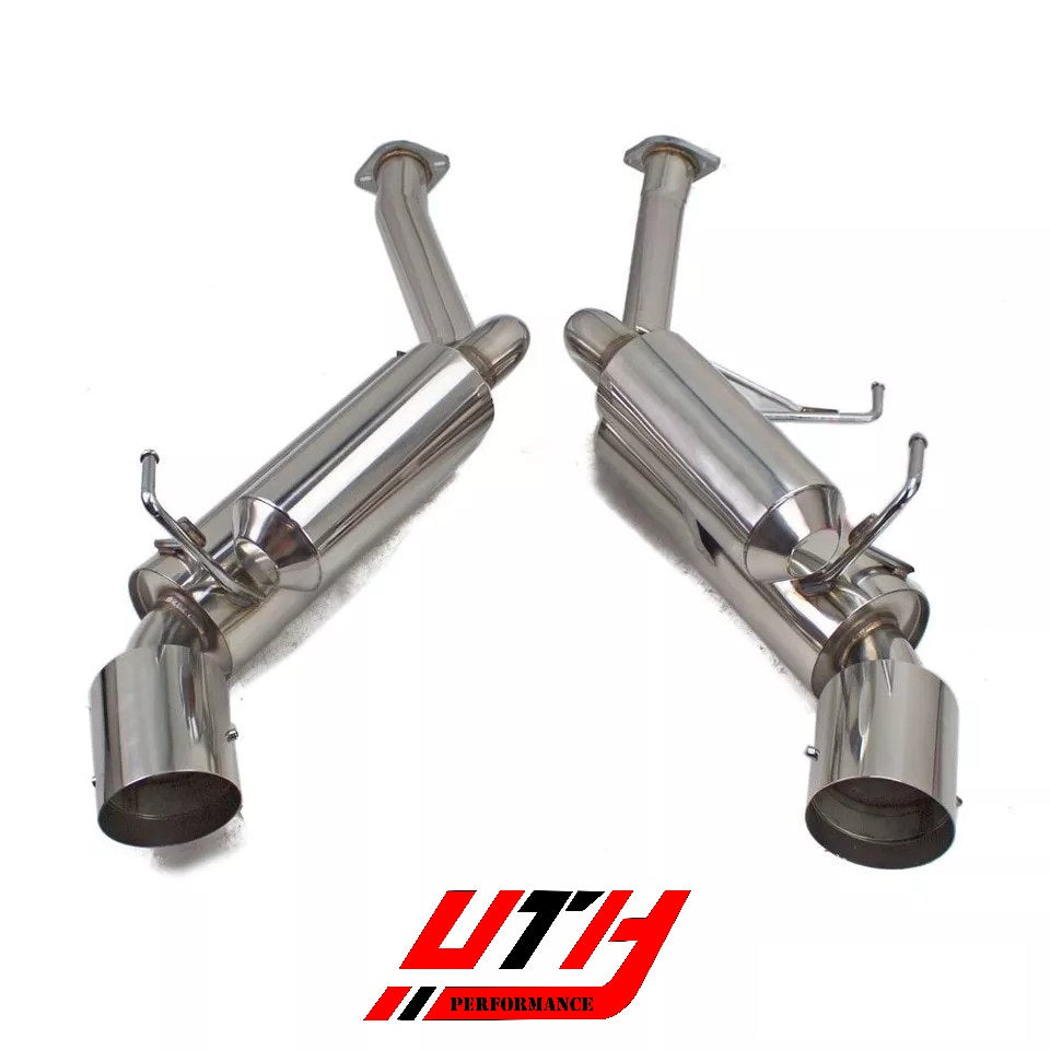 Rev9 4.5" Dual Stainless Tip Catback Exhaust for 350z Z33 03-08, G35 Coupe 03-07