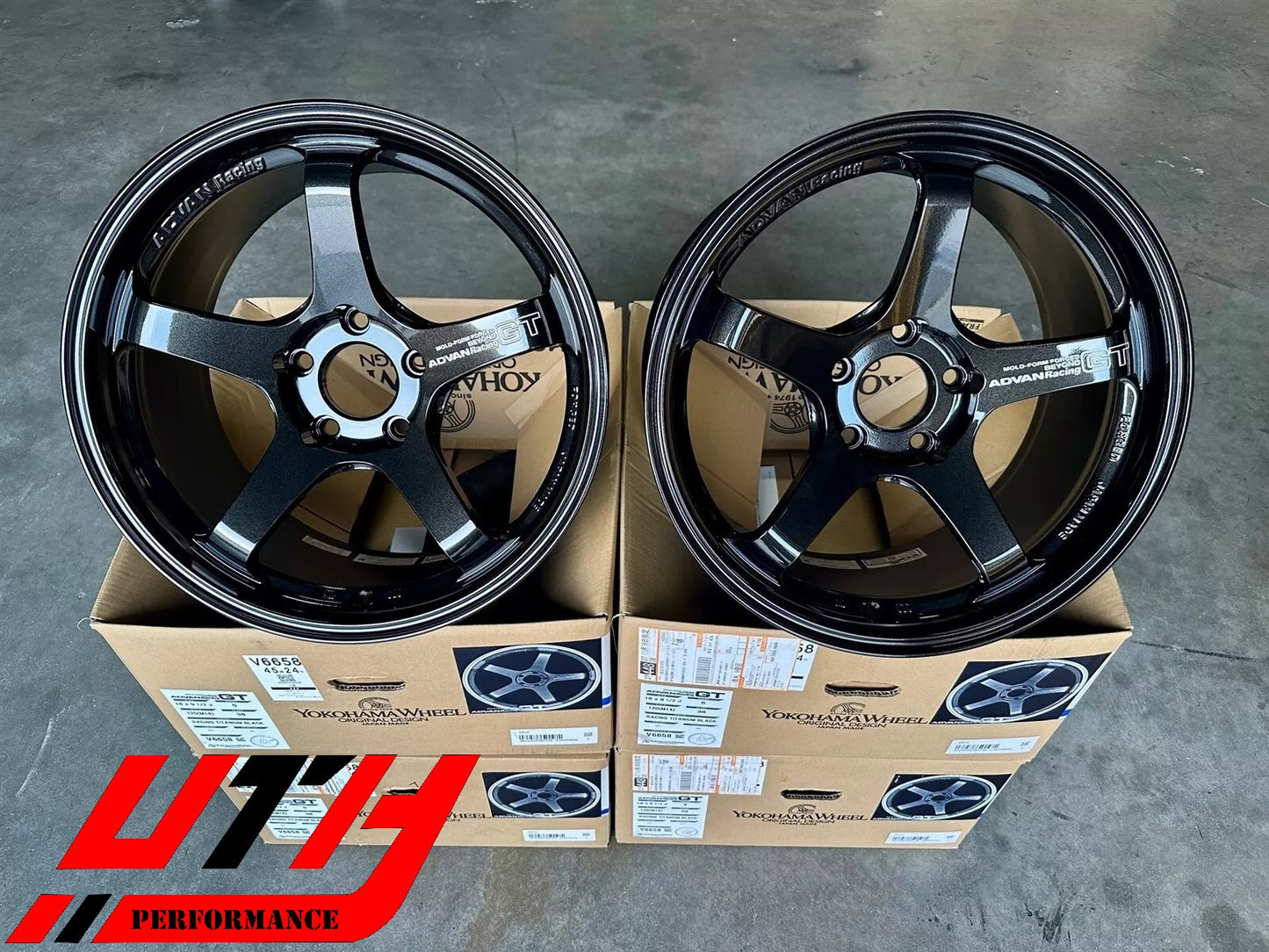 ADVAN RACING GT BEYOND 18x9.5 5x120 38 WHEEL RIM TITANIUM BLACK FOR CIVIC TYPE R