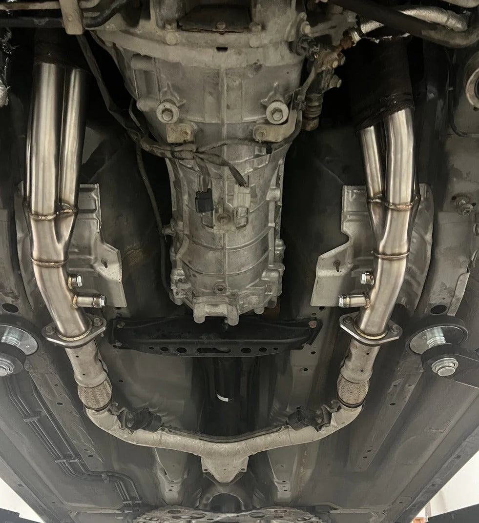 PLM Long Tube Headers Catted - Nissan VQ35DE HR 350Z G35 370Z