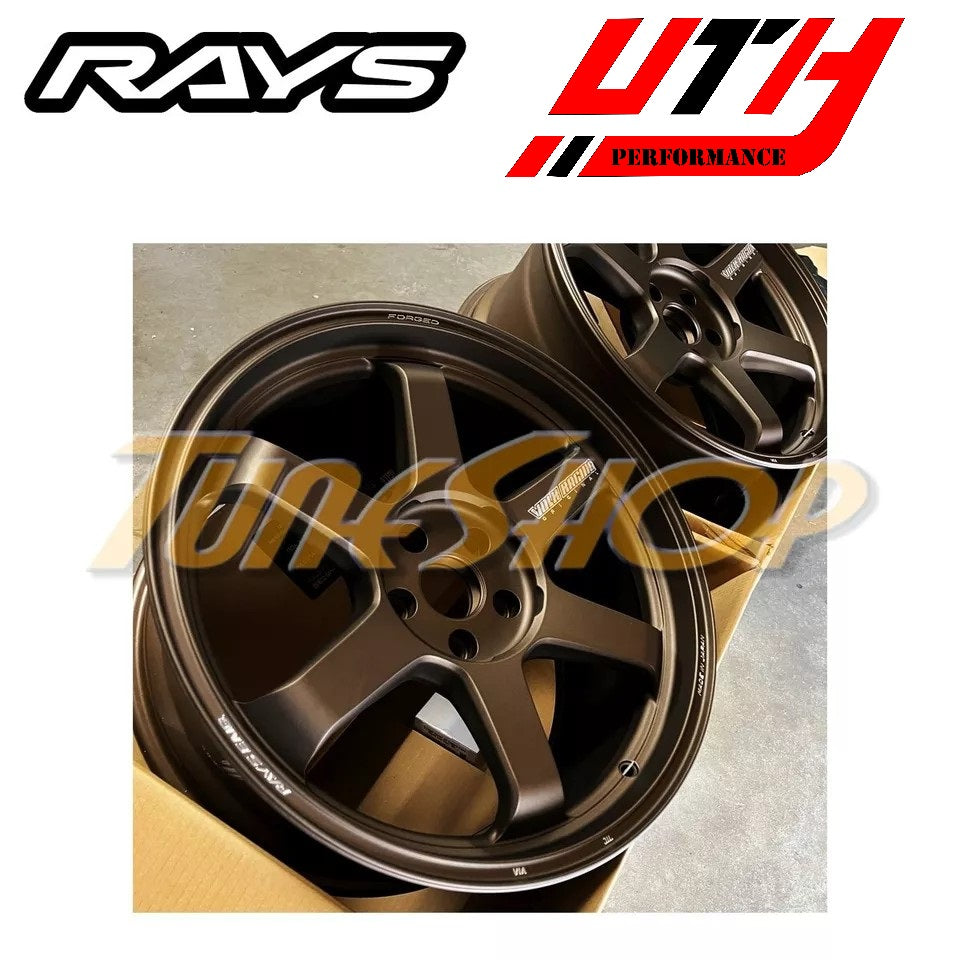 Rays VOLK RACING TE37 ULTRA M-SPEC 19x9.5 5x114 34 TESLA MODEL 3 Y P WHEELS B. BRONZE