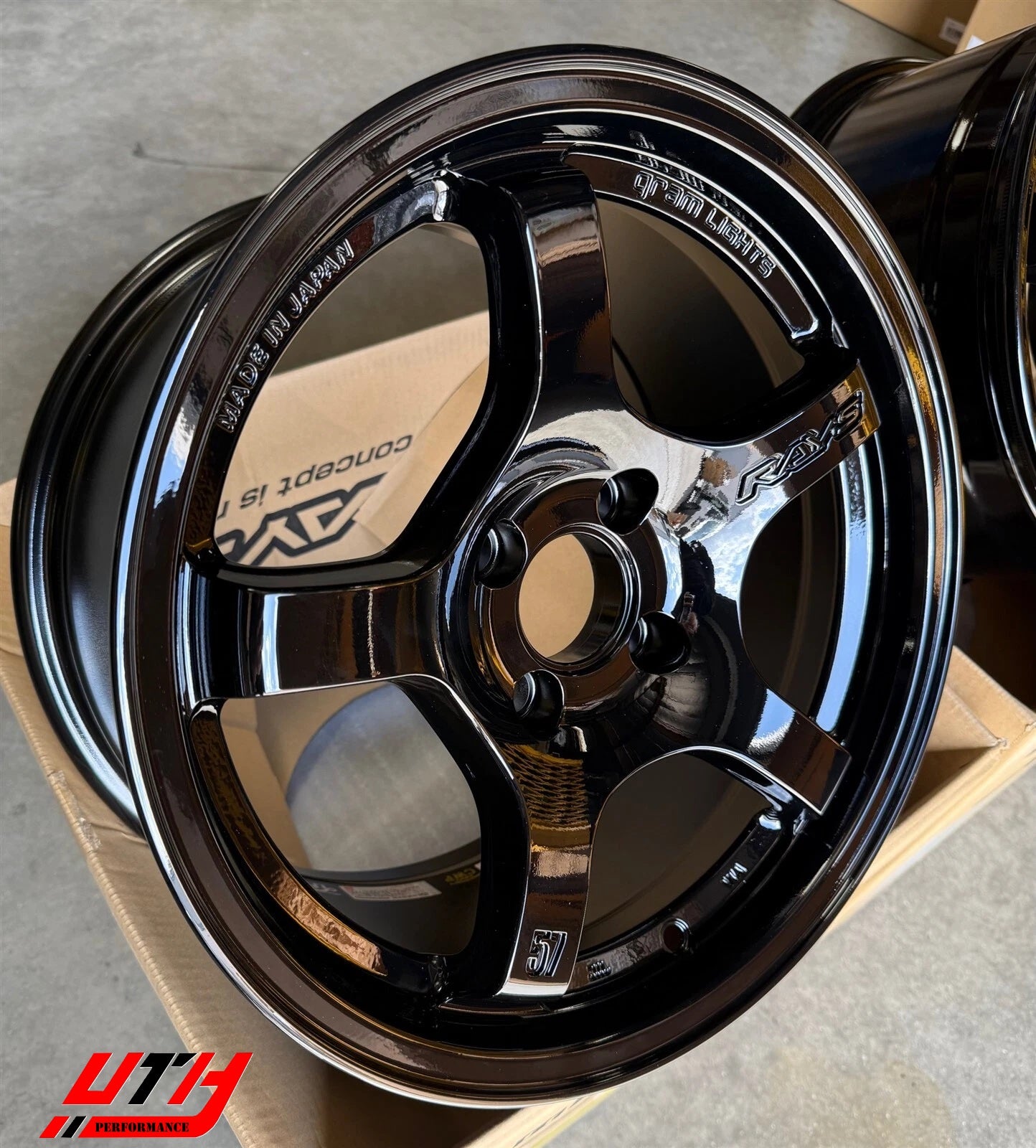 RAYS GRAMLIGHTS 57CR 15x8 4x100 28 CIVIC FIT INTEGRA MIATA MX5 WHEEL RIM G.BLACK