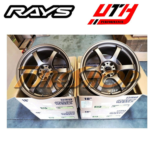 RAYS VOLK GRAMLIGHTS 57DR 18x10.5 5x114 22 EVO EVOLUTION X STI WHEELS BRONZE 2