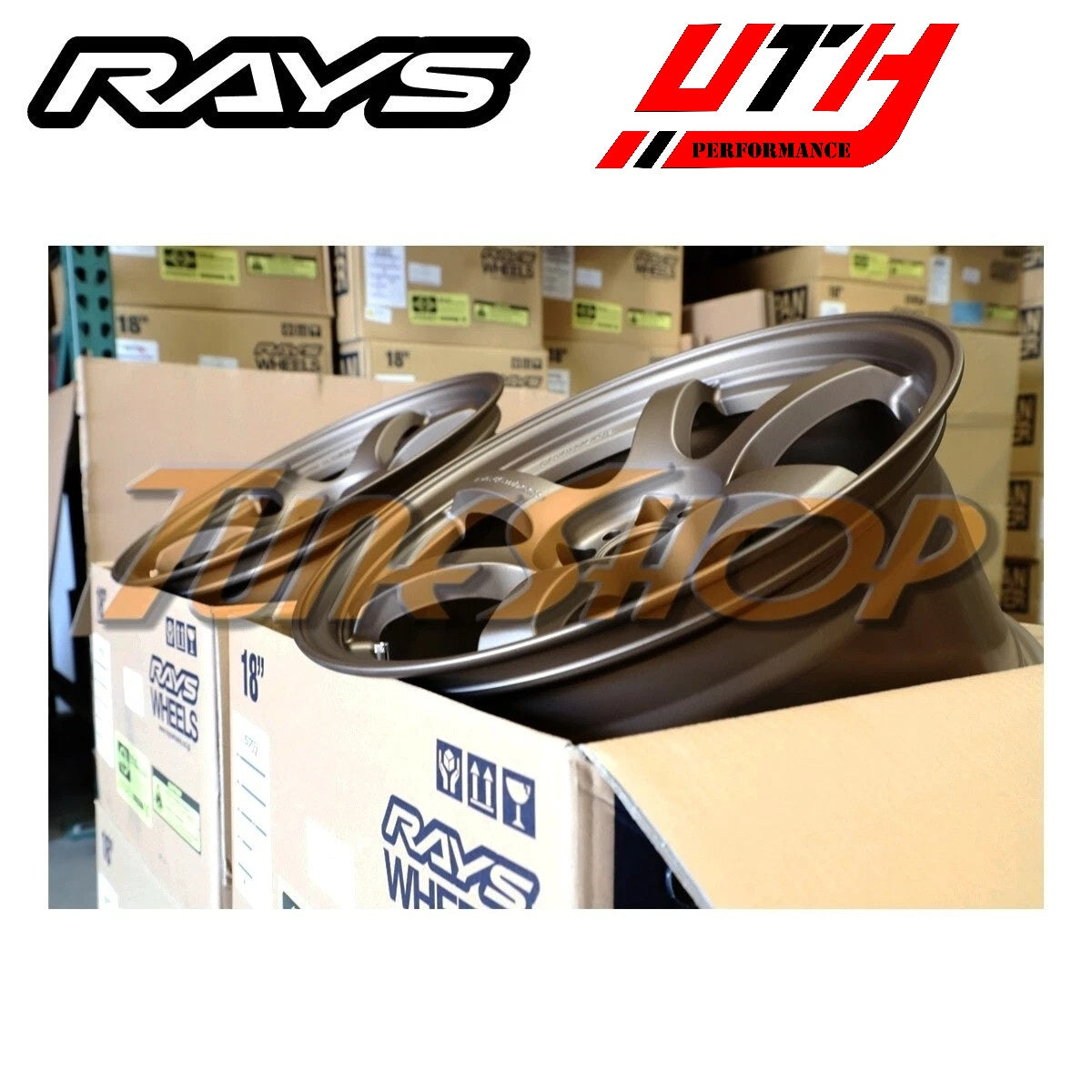 RAYS VOLK GRAMLIGHTS 57DR 18x10.5 5x114 22 EVO EVOLUTION X STI WHEELS BRONZE 2