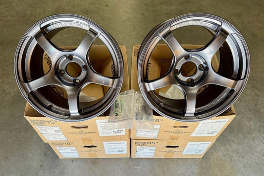ADVAN RACING TC-4 15x8 4x100 +35 WHEEL RIM CIVIC FIT CRX INTEGRA MIATA GUN METAL