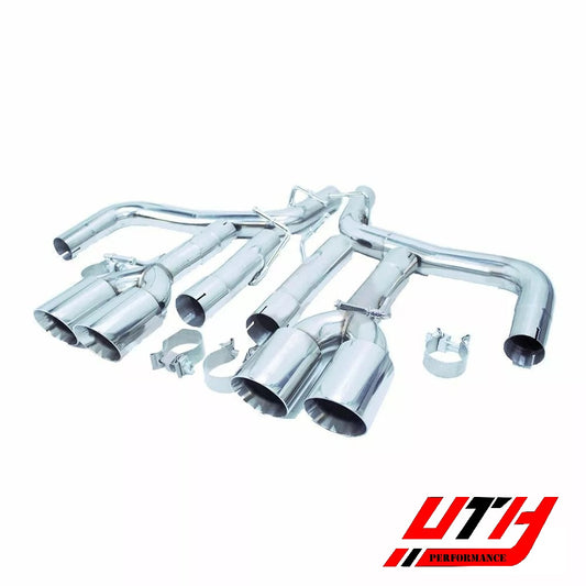 Rev9 Quad Tip Axle Back Exhaust *Free Flow for Dodge Challenger SXT V6 3.6 15-22