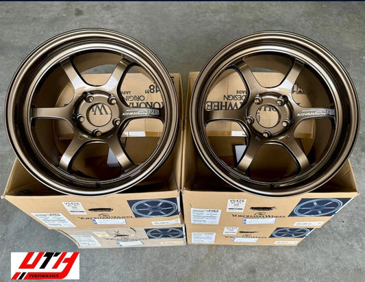 ADVAN RACING R6 FORGED 18x9.5 5x120 45 WHEEL RIM BRONZE FOR CIVIC TYPE R FK8 FL5
