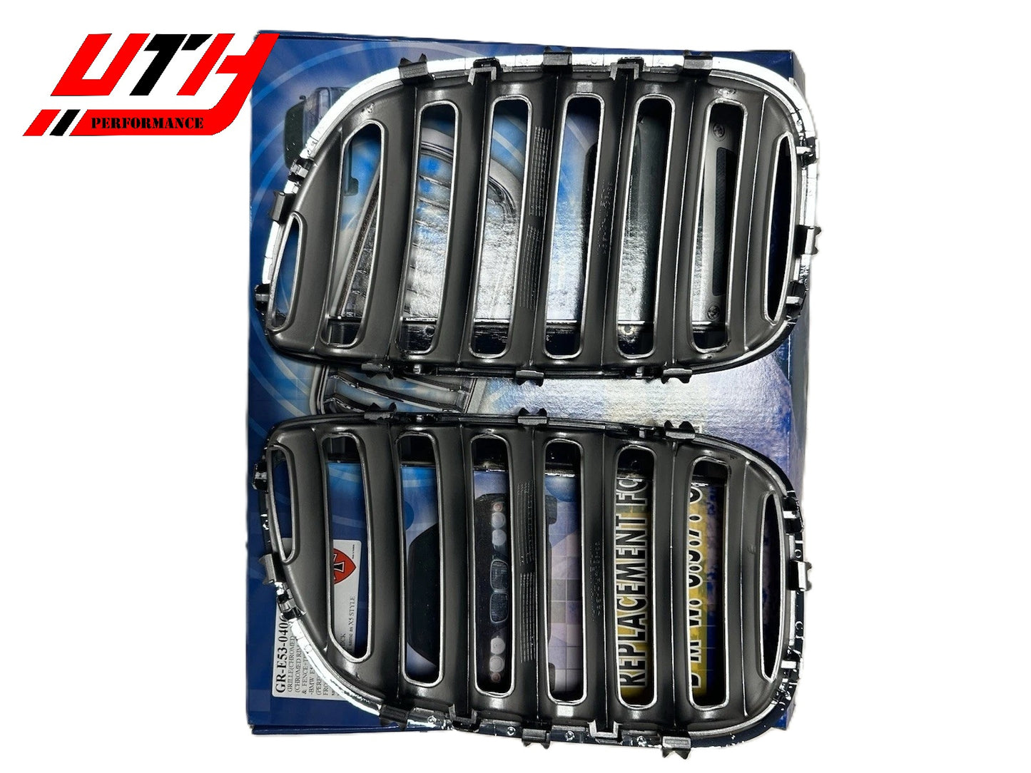 Grille For BMW X5 E53 04-06 Chrome Titan Front Radiator Hood Kidney Sport Grills