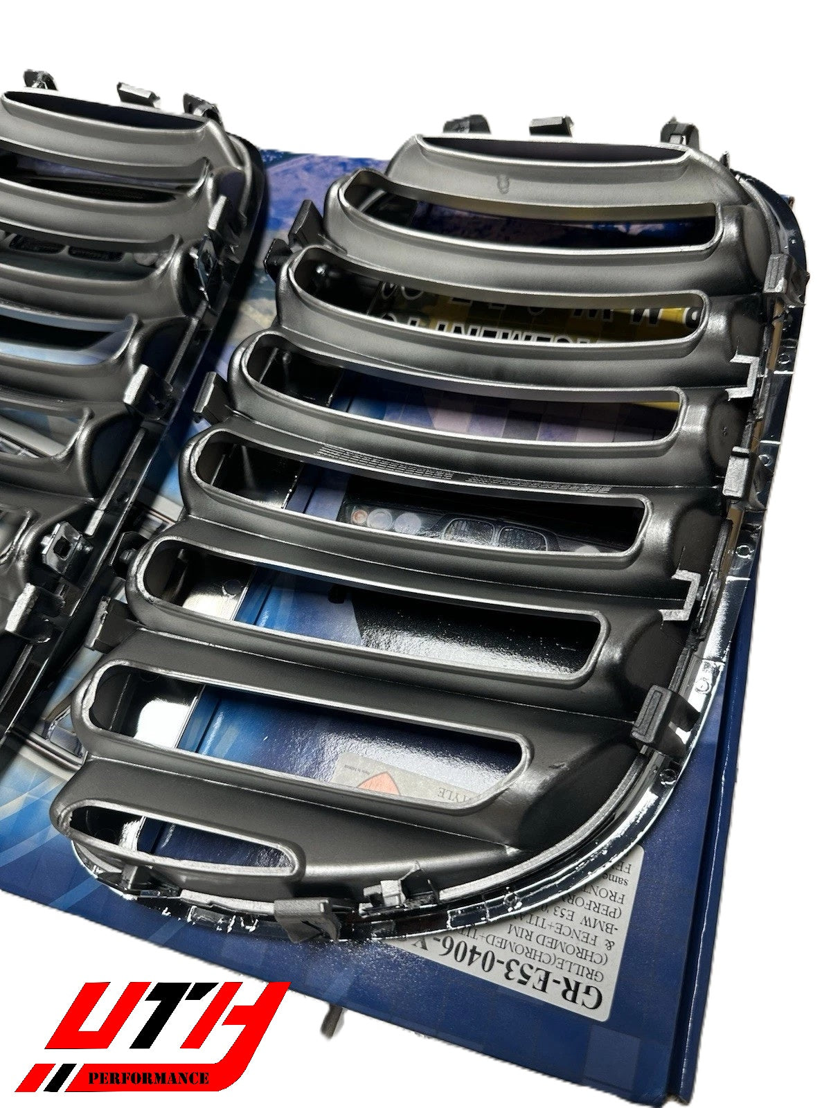 Grille For BMW X5 E53 04-06 Chrome Titan Front Radiator Hood Kidney Sport Grills