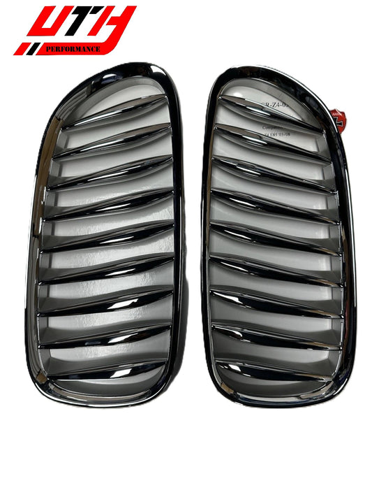 Chrome Silver Front Bumper Kidney Grille Grill For BMW Z4 E85 E86 2-Door 03-08