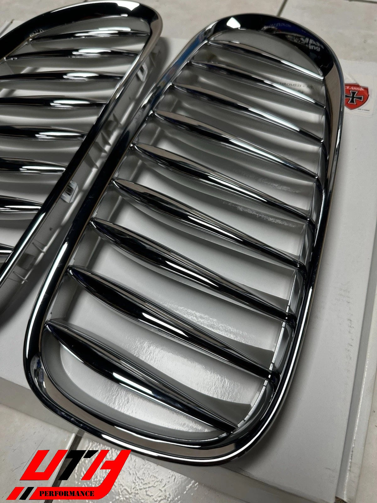 Chrome Silver Front Bumper Kidney Grille Grill For BMW Z4 E85 E86 2-Door 03-08