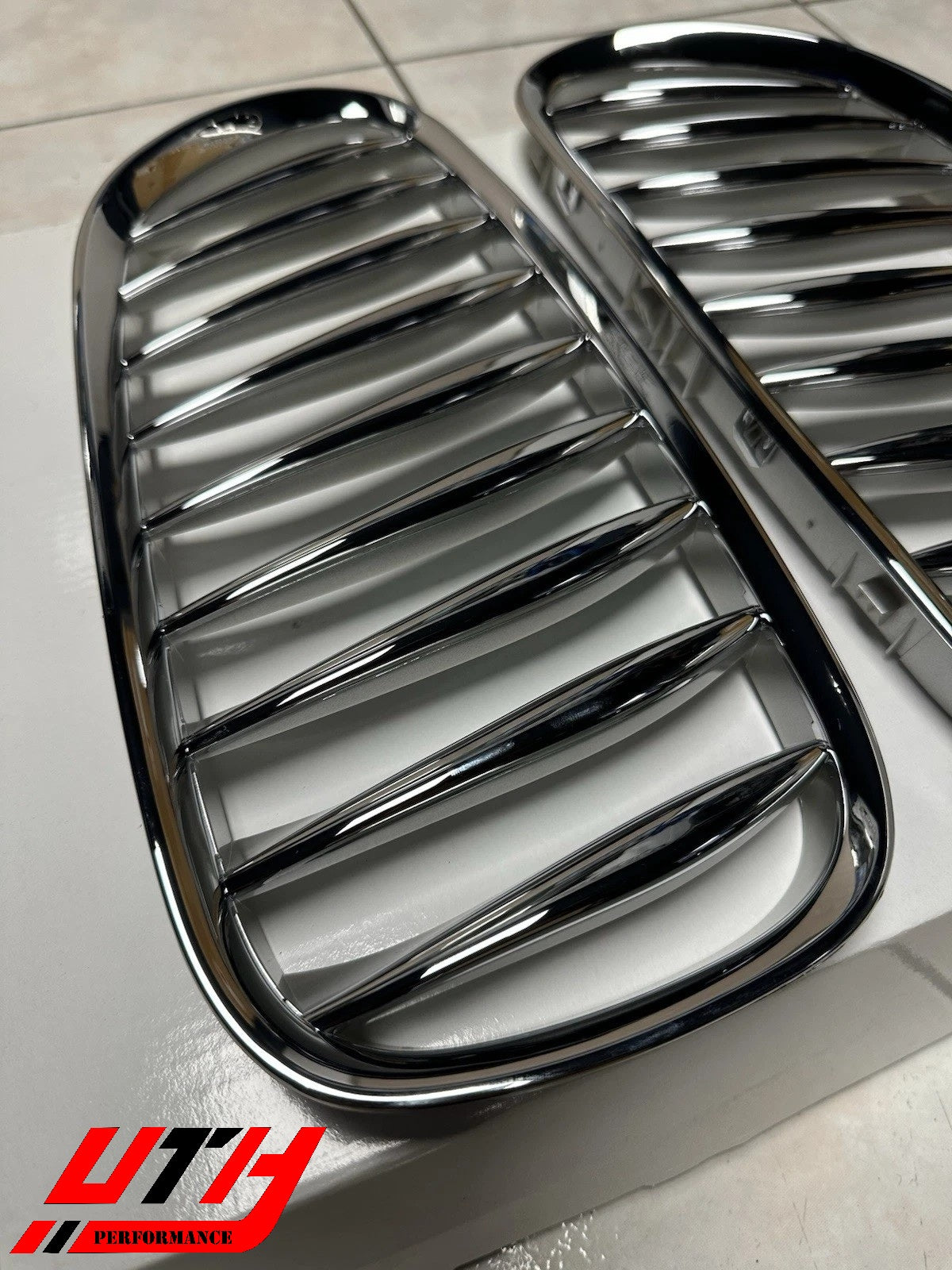 Chrome Silver Front Bumper Kidney Grille Grill For BMW Z4 E85 E86 2-Door 03-08