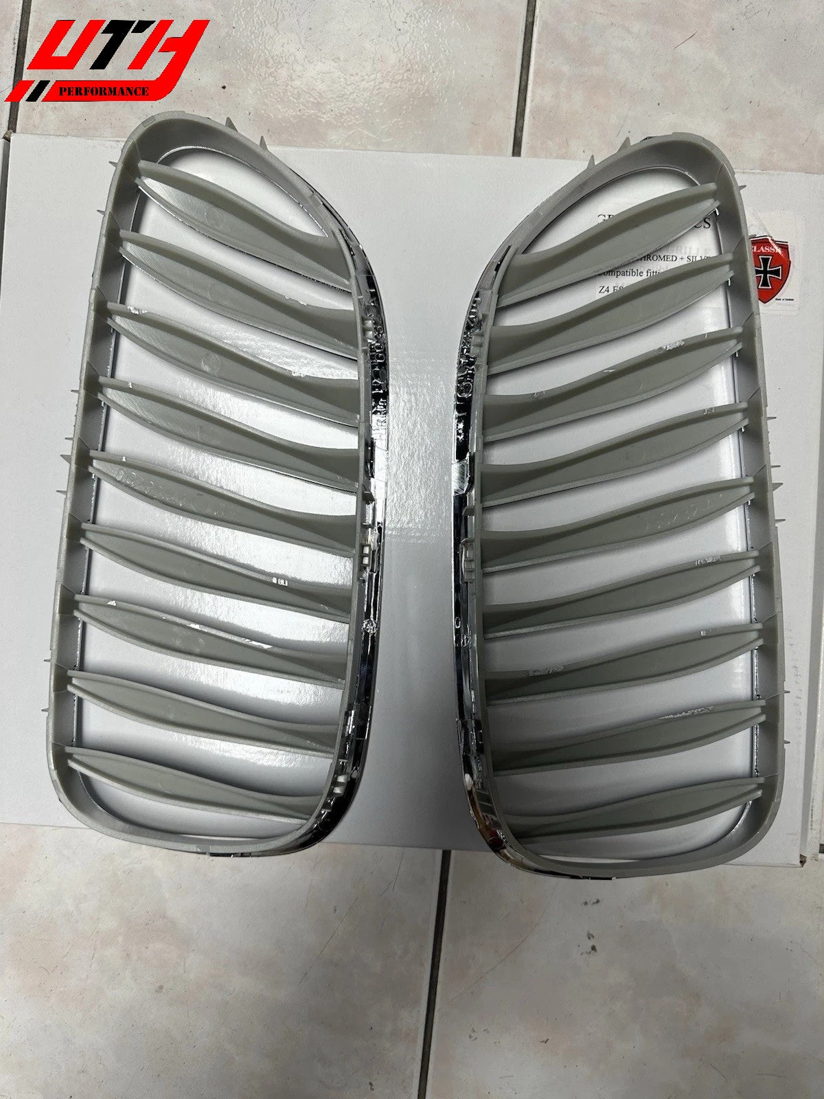 Chrome Silver Front Bumper Kidney Grille Grill For BMW Z4 E85 E86 2-Door 03-08