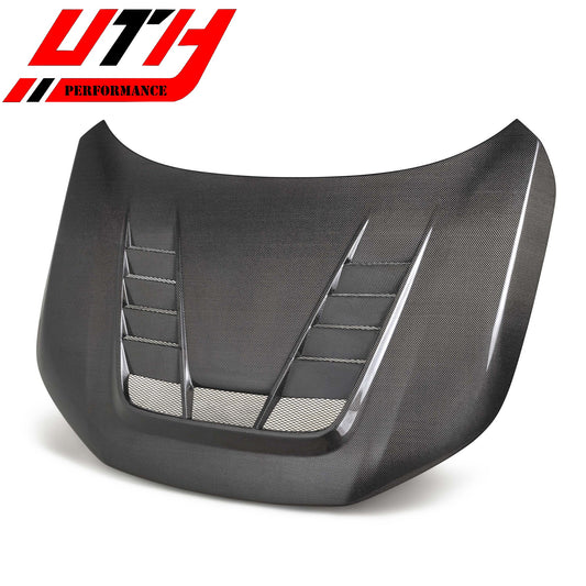 Seibon TV Style Double Sided Carbon Fiber Hood - 23-24 Civic Type-R (FL5)