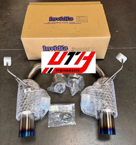 INVIDIA N1 GT Dual Titanium Burnt Tip Axle Back Exhaust for Subaru WRX 22-25 VB