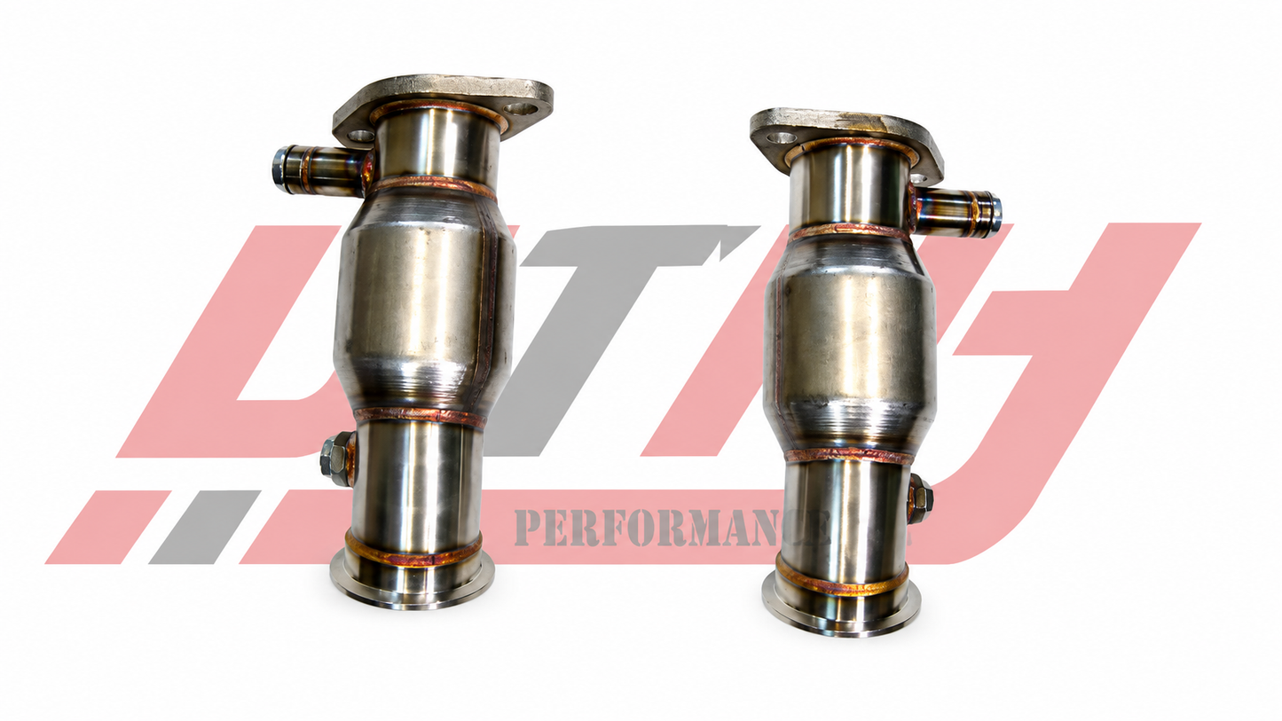 PLM Long Tube Headers Catted - Nissan VQ35DE HR 350Z G35 370Z