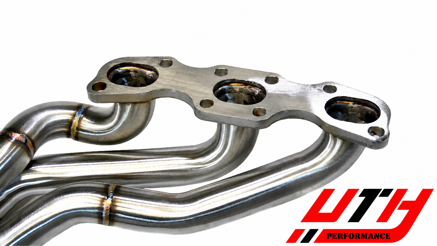 PLM Long Tube Headers Catted - Nissan VQ35DE HR 350Z G35 370Z