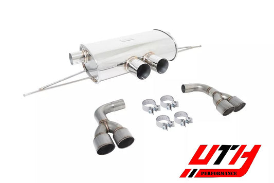 Megan Racing Quad Raw Finished Tip Supremo Axle Back Exhaust for BMW F85 X5M F16 X6M M