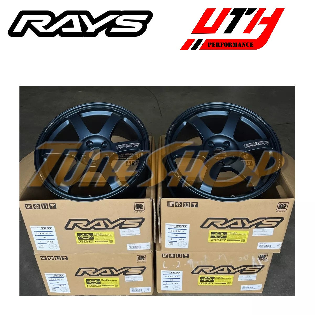 Rays VOLK RACING TE37 SAGA S-PLUS 18x9.5 5x114 +38 SUBARU WRX STI WHEEL RIM M.BLUE