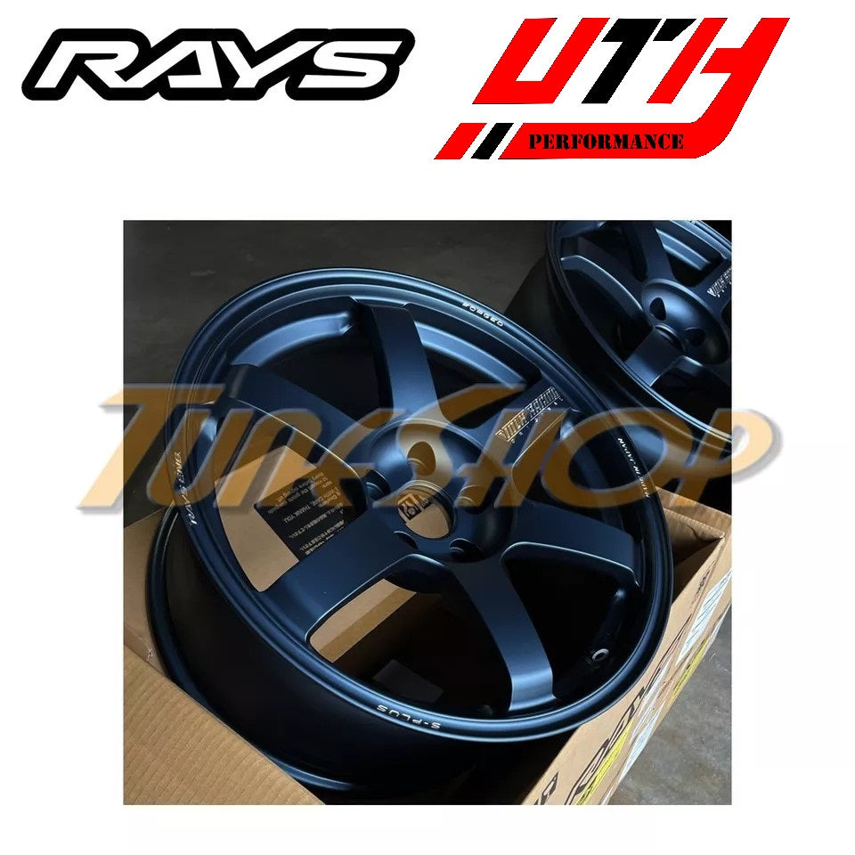 Rays VOLK RACING TE37 SAGA S-PLUS 18x9.5 5x114 +38 SUBARU WRX STI WHEEL RIM M.BLUE