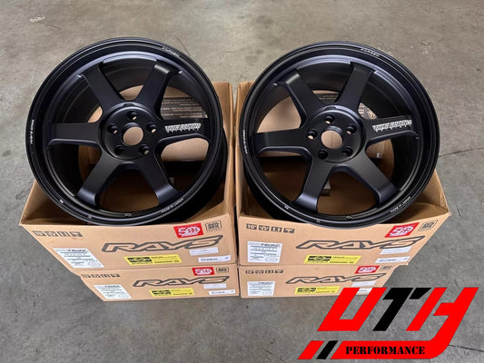 Rays VOLK RACING TE37 ULTRA M-SPEC 19x9.5 5x114 34 TESLA MODEL 3 Y P WHEEL RIM MBLACK