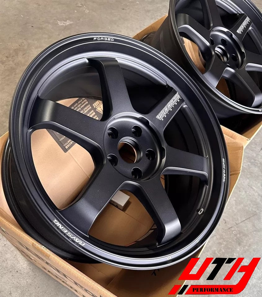 Rays VOLK RACING TE37 ULTRA M-SPEC 19x9.5 5x114 34 TESLA MODEL 3 Y P WHEEL RIM MBLACK