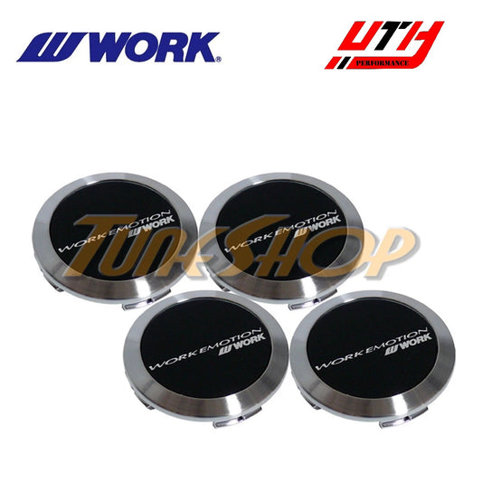 WORK WHEELS CENTER CAPS BLACK FLAT EMOTION CR 2P 3P ZR10 M8R T5R D9R T5R T7R RIM